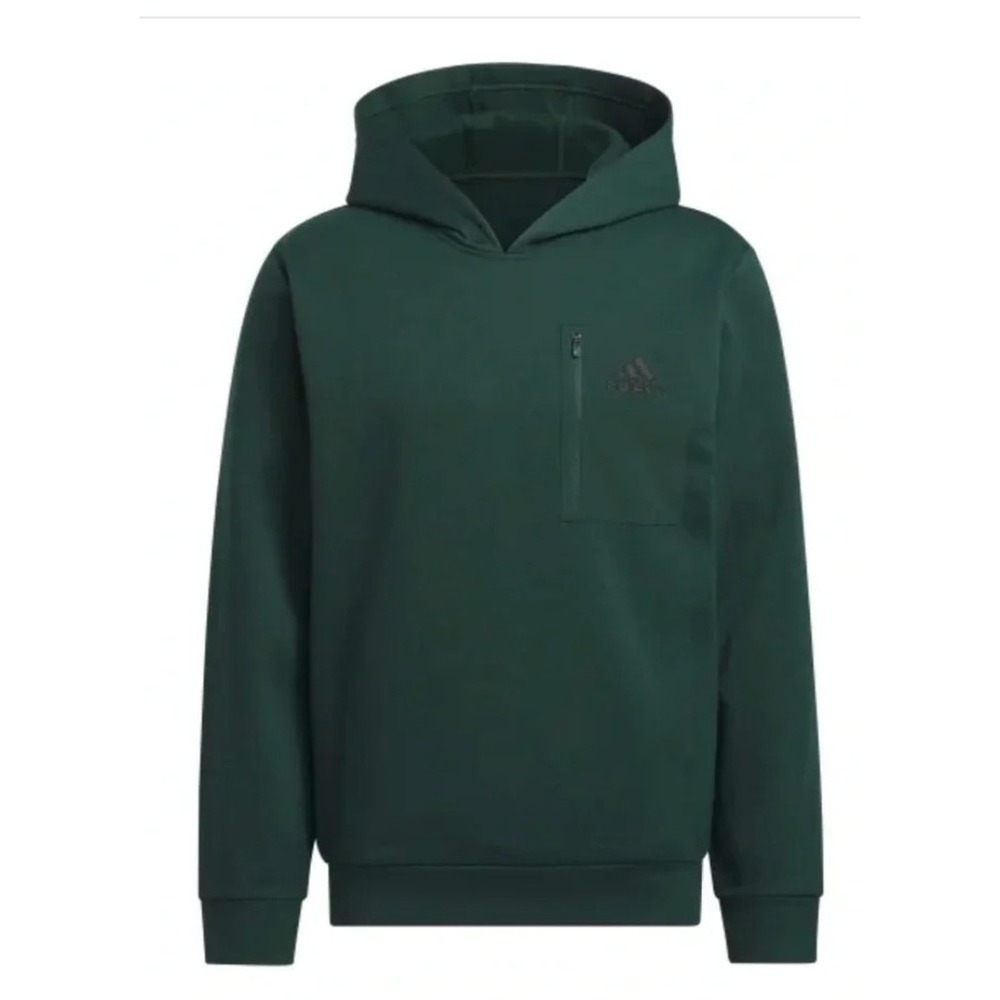 Adidas Hoodie Mens S Forest Green Pockets Fleece Pullover Casual Activewear Top